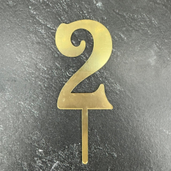 Изображение Топпер цифра 2, 9 см (Ц-2)